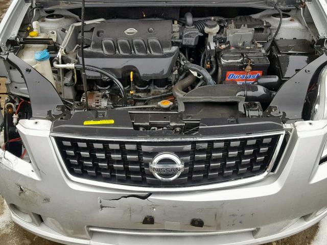 3N1AB61E29L621643 - 2009 NISSAN SENTRA 2.0 SILVER photo 7