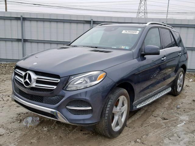 4JGDA5HB1GA726533 - 2016 MERCEDES-BENZ GLE 350 4M GRAY photo 2