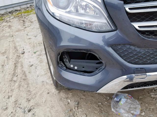 4JGDA5HB1GA726533 - 2016 MERCEDES-BENZ GLE 350 4M GRAY photo 9