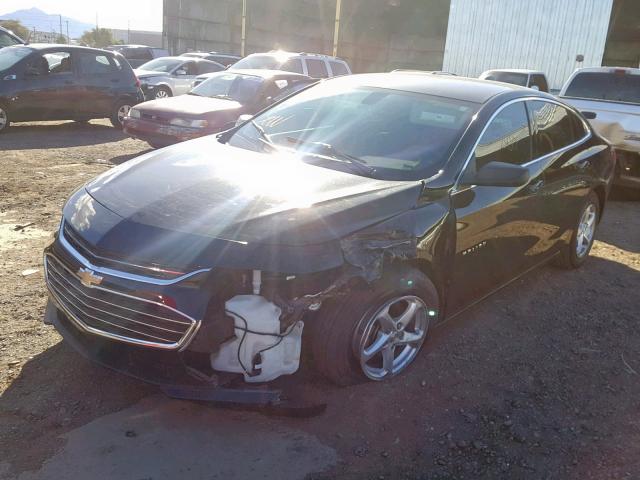 1G1ZB5STXGF249055 - 2016 CHEVROLET MALIBU LS BLACK photo 2
