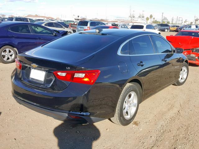 1G1ZB5STXGF249055 - 2016 CHEVROLET MALIBU LS BLACK photo 4