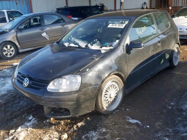 WVWBR71K17W078835 - 2007 VOLKSWAGEN RABBIT BLACK photo 2