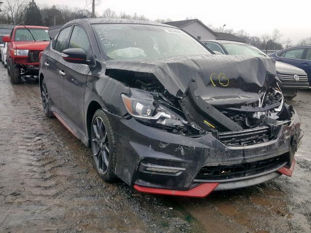 3N1CB7AP7KY228827 - 2019 NISSAN SENTRA SR BLACK photo 1