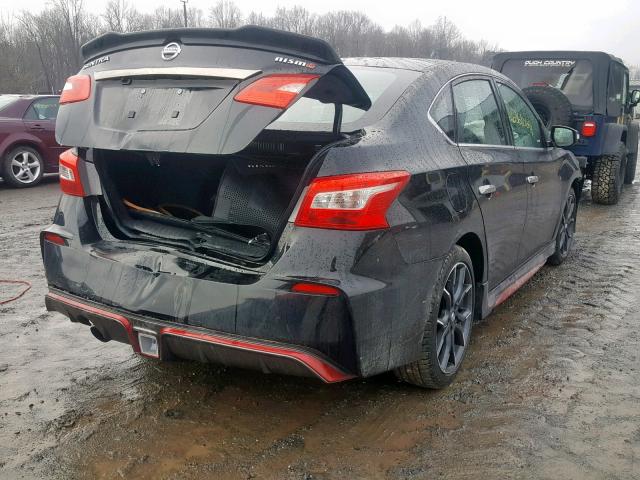 3N1CB7AP7KY228827 - 2019 NISSAN SENTRA SR BLACK photo 4