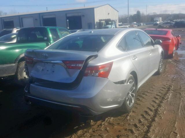 4T1BK1EB5JU288123 - 2018 TOYOTA AVALON XLE SILVER photo 4