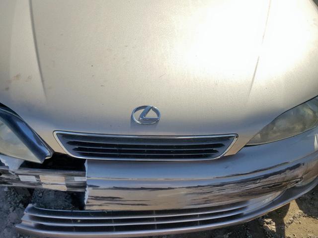 JT8BF28G9W0133612 - 1998 LEXUS ES 300 GOLD photo 7