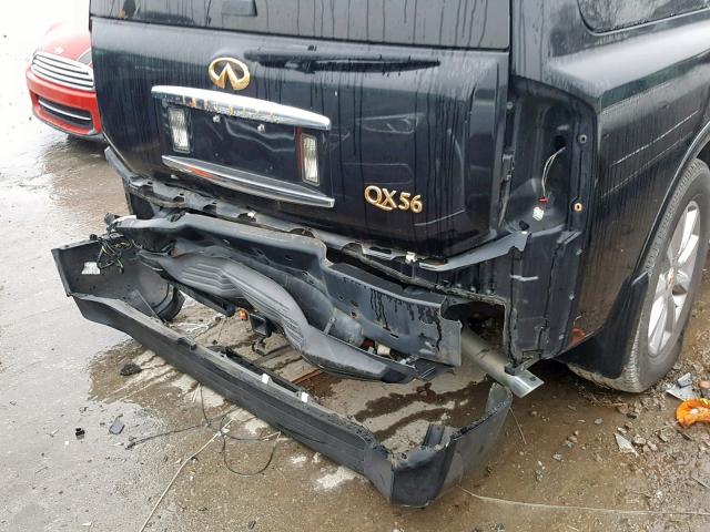 5N3ZA0NF2AN900228 - 2010 INFINITI QX56 BLACK photo 9