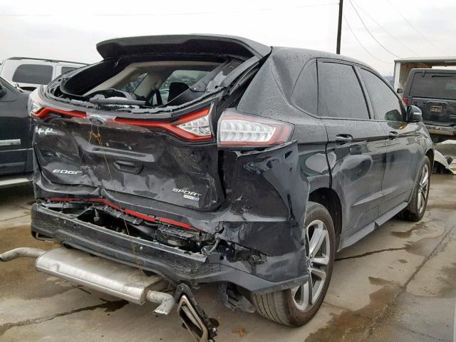 2FMPK4AP4HBC68356 - 2017 FORD EDGE SPORT BLACK photo 4