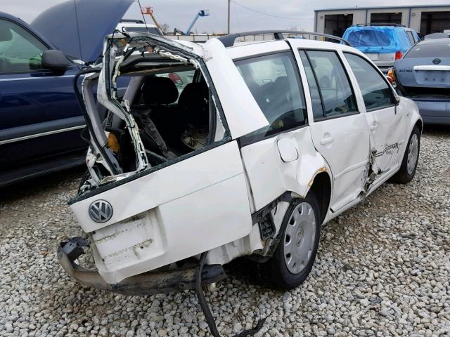 WVWRB61J02W362972 - 2002 VOLKSWAGEN JETTA GL WHITE photo 4