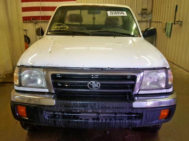 4TAPM62N2XZ555600 - 1999 TOYOTA TACOMA WHITE photo 9