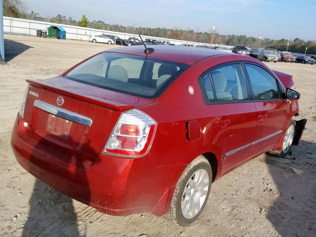 3N1AB6AP6CL650149 - 2012 NISSAN SENTRA 2.0 RED photo 4