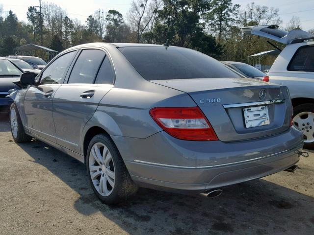 WDDGF54X38R031600 - 2008 MERCEDES-BENZ C 300 SILVER photo 3