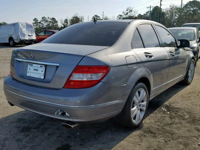 WDDGF54X38R031600 - 2008 MERCEDES-BENZ C 300 SILVER photo 4