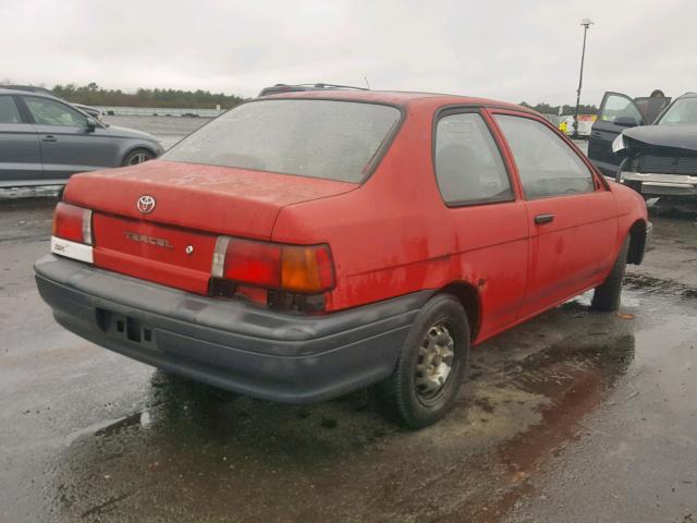 JT2EL46S6P0380493 - 1993 TOYOTA TERCEL STD RED photo 4