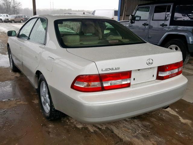 JT8BF28G9Y0242865 - 2000 LEXUS ES 300 WHITE photo 3