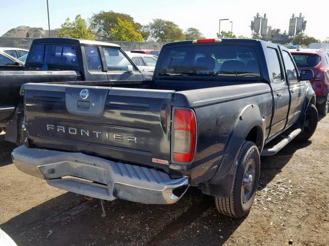 1N6ED29X02C314171 - 2002 NISSAN FRONTIER C BLACK photo 4