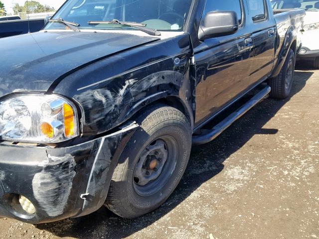 1N6ED29X02C314171 - 2002 NISSAN FRONTIER C BLACK photo 9