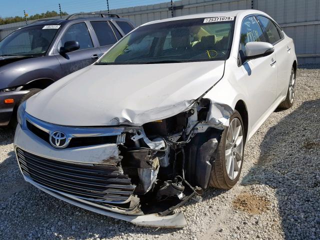 4T1BK1EB8FU187326 - 2015 TOYOTA AVALON XLE WHITE photo 2
