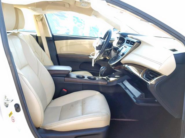 4T1BK1EB8FU187326 - 2015 TOYOTA AVALON XLE WHITE photo 5