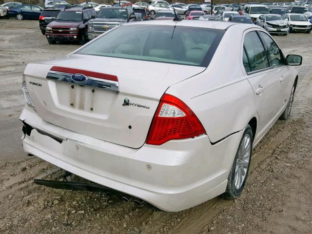 3FADP0L31AR323368 - 2010 FORD FUSION HYB WHITE photo 4