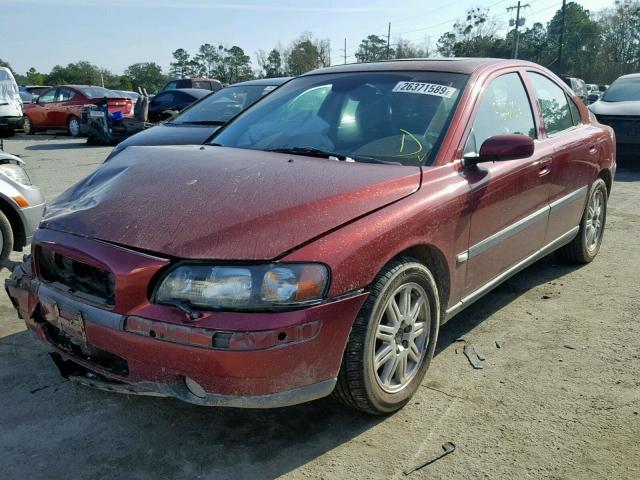 YV1RS59V042401310 - 2004 VOLVO S60 2.5T RED photo 2