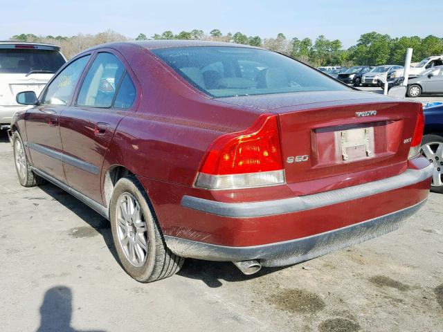 YV1RS59V042401310 - 2004 VOLVO S60 2.5T RED photo 3