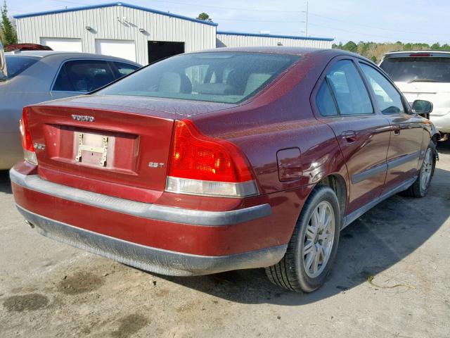 YV1RS59V042401310 - 2004 VOLVO S60 2.5T RED photo 4