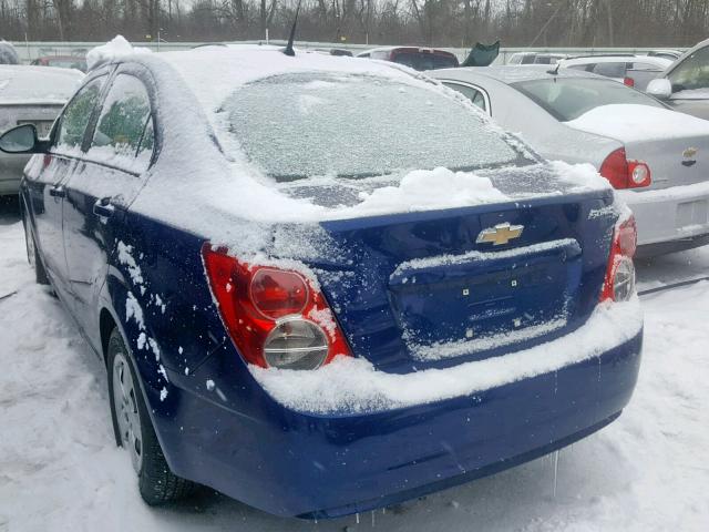 1G1JA5SH7E4209598 - 2014 CHEVROLET SONIC LS 蓝色 照片 3