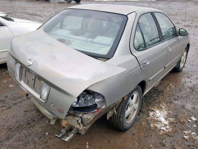 3N1AB51A23L731705 - 2003 NISSAN SENTRA SE- GRAY photo 4