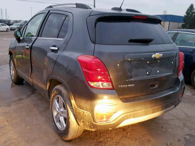 KL7CJPSB5JB612490 - 2018 CHEVROLET TRAX 1LT GRAY photo 3