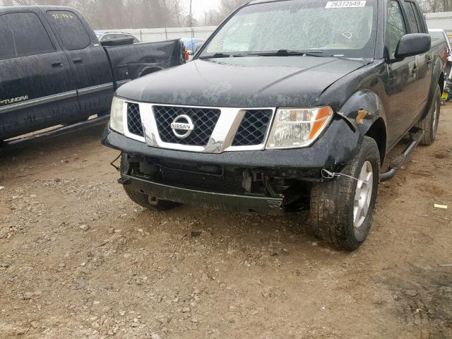 1N6AD07U45C436158 - 2005 NISSAN FRONTIER C BLACK photo 9