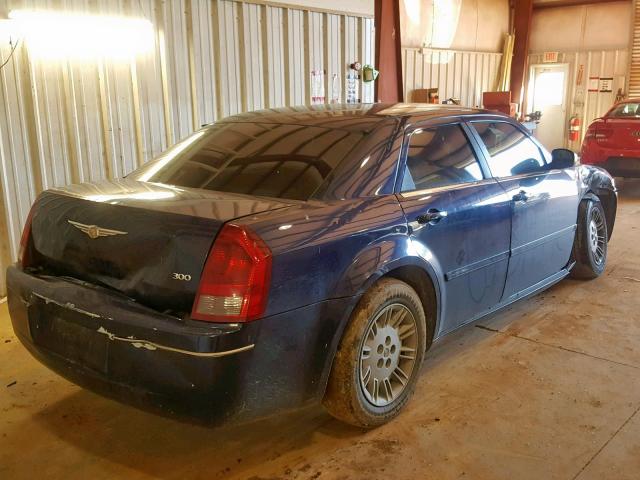 2C3KA43R36H127955 - 2006 CHRYSLER 300 BLUE photo 4