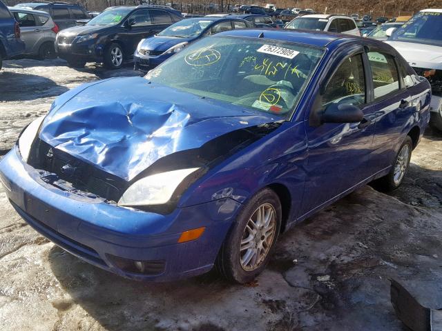 1FAFP34N96W136023 - 2006 FORD FOCUS ZX4 BLUE photo 2