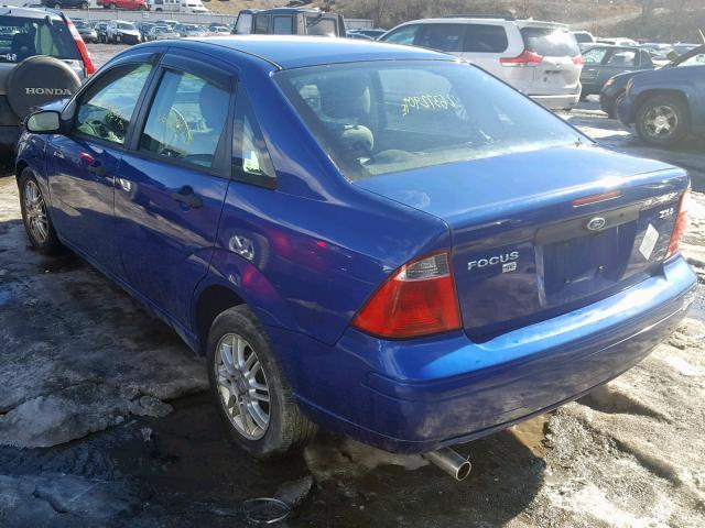 1FAFP34N96W136023 - 2006 FORD FOCUS ZX4 BLUE photo 3