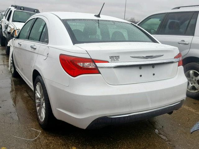 1C3BC2FB4BN609929 - 2011 CHRYSLER 200 LIMITE WHITE photo 3