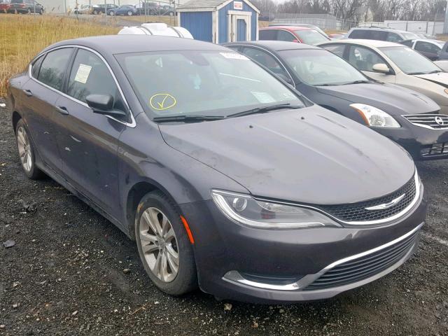 1C3CCCAB6FN707013 - 2015 CHRYSLER 200 LIMITE GRAY photo 1