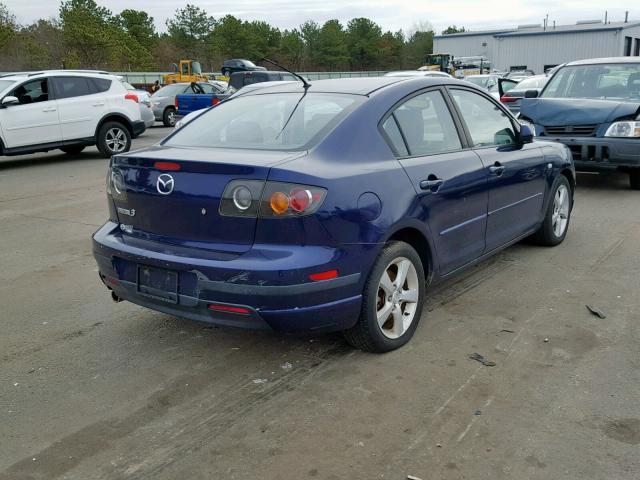 JM1BK323851245609 - 2005 MAZDA 3 S BLUE photo 4