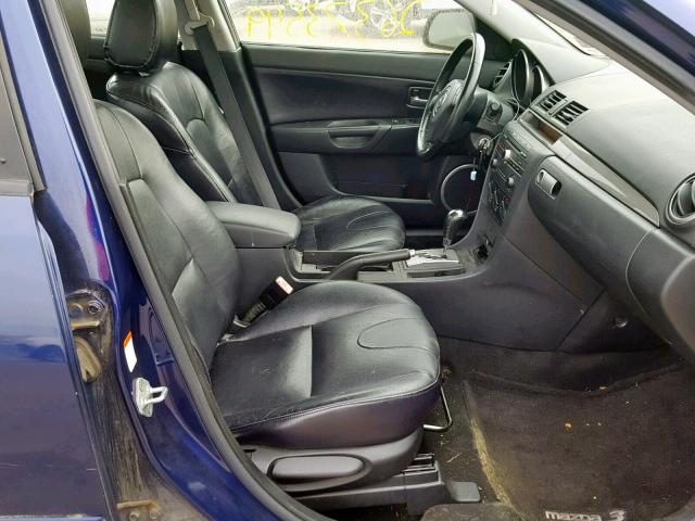 JM1BK323851245609 - 2005 MAZDA 3 S BLUE photo 5