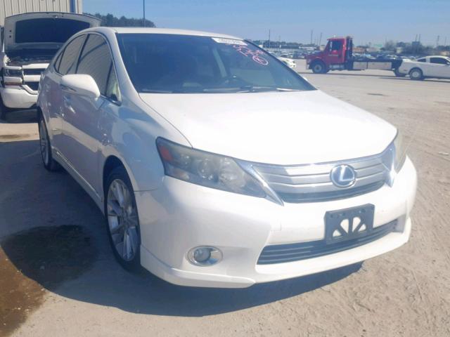 JTHBB1BA8A2029491 - 2010 LEXUS HS 250H WHITE photo 1