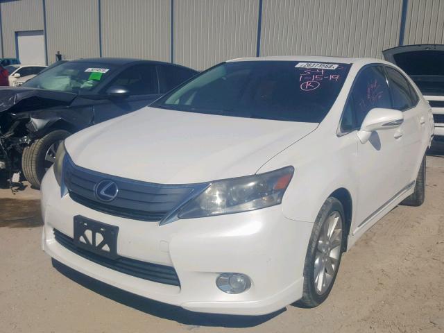 JTHBB1BA8A2029491 - 2010 LEXUS HS 250H WHITE photo 2