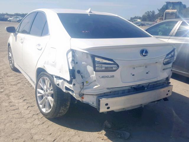 JTHBB1BA8A2029491 - 2010 LEXUS HS 250H WHITE photo 3