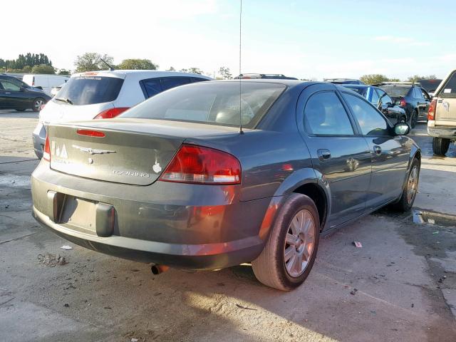 1C3EL56R94N270793 - 2004 CHRYSLER SEBRING LX GRAY photo 4