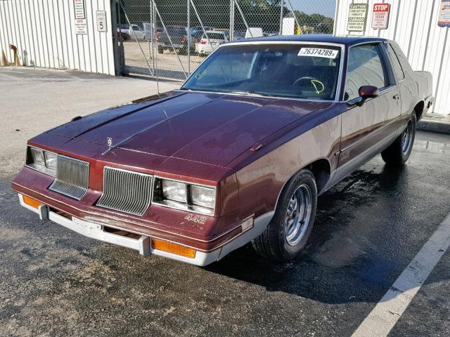 1G3GK4794GP371636 - 1986 OLDSMOBILE CUTLASS 44 TWO TONE photo 2