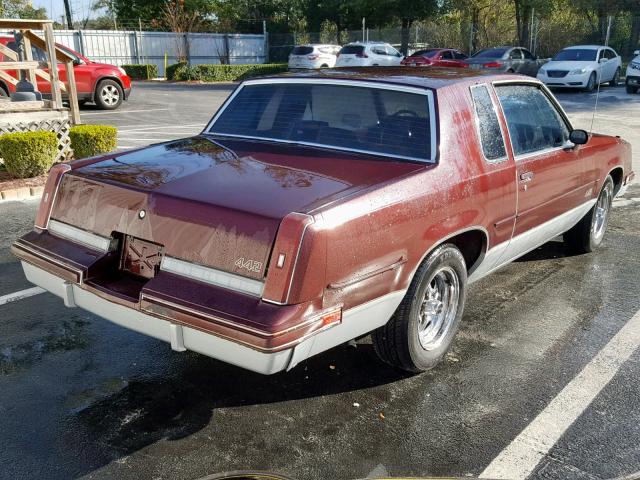 1G3GK4794GP371636 - 1986 OLDSMOBILE CUTLASS 44 TWO TONE photo 4