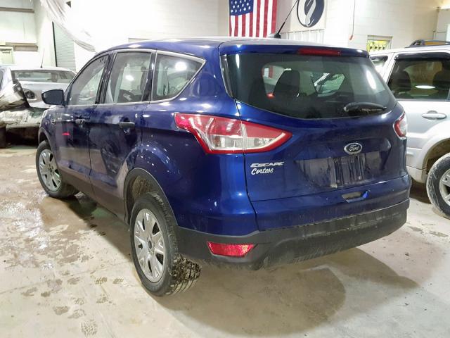 1FMCU0F71DUA98651 - 2013 FORD ESCAPE S BLUE photo 3