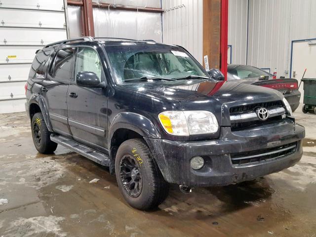 5TDBT48A76S273429 - 2006 TOYOTA SEQUOIA LI BLACK photo 1