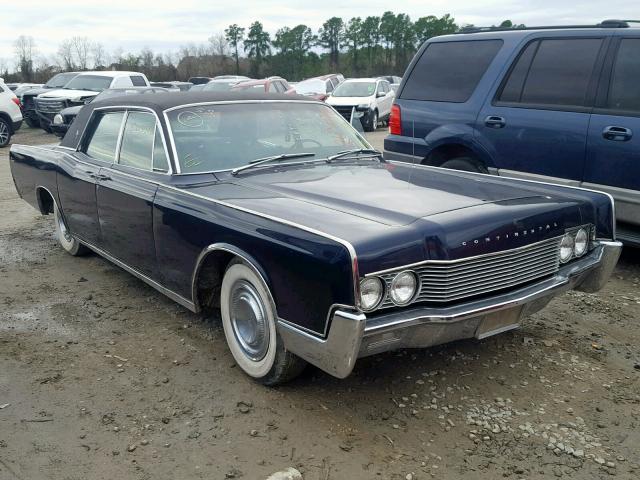 7Y82G834051 - 1967 LINCOLN CONTINENTL BLUE photo 1