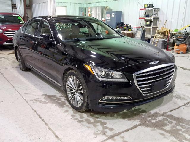 KMHGN4JE9HU199650 - 2017 GENESIS G80 BASE BLACK photo 1