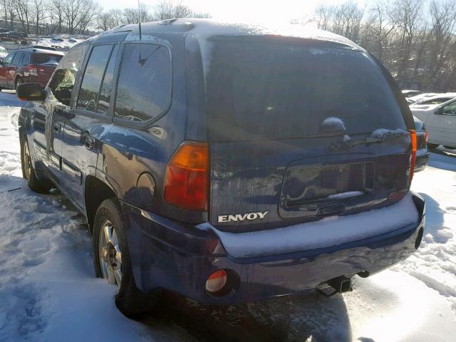 1GKDT13S322250663 - 2002 GMC ENVOY BLUE photo 3