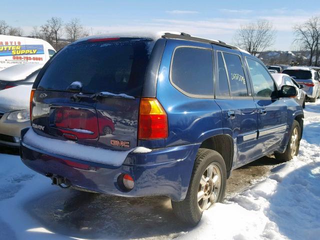 1GKDT13S322250663 - 2002 GMC ENVOY BLUE photo 4